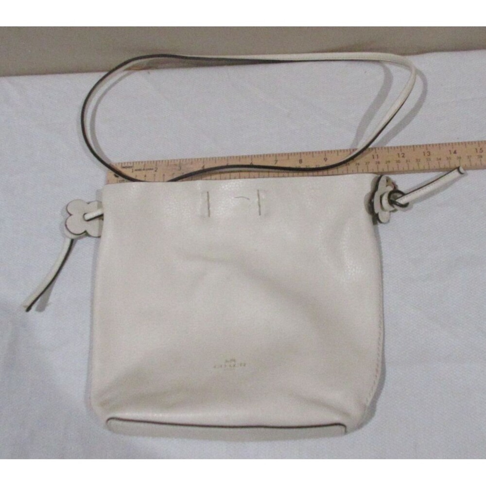 Coach Derby Soft Handbag Bone Cream Colored F8661 READ